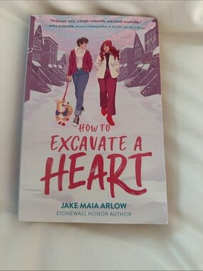 Harper Teen paperback with pink, cream, red and purple corgi cover